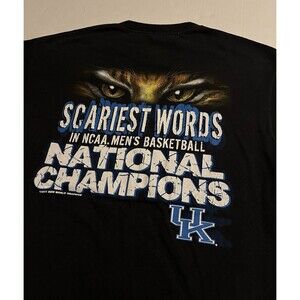VTG 2012 University Kentucky Wildcats NCAA Basketball Champions T-Shirt LARGE